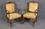 1900 - 1909 Set of 10 Antique Carved Walnut Dining Chairs With Gold Velvet Upholstery 1900s For Sale - Image 5 of 18