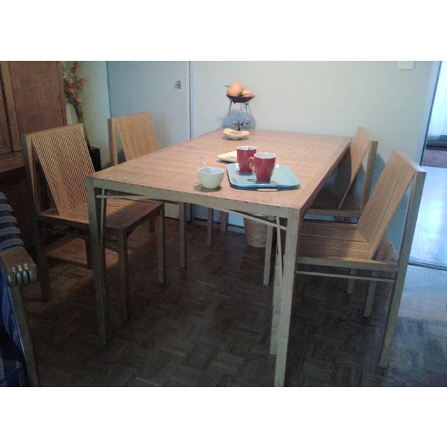 First Edition Latjes Dining Set by Ruud Jan Kokke, Netherlands, 1986, Set of 5 For Sale - Image 12 of 13