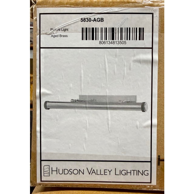 Modernist “Ridgewood” Brass Picture Light by Hudson Valley Lighting For Sale - Image 11 of 12