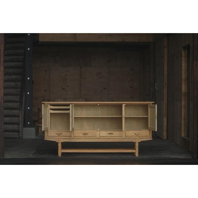 1960s Mid-20th Century Brutalist Sideboard in Oak, 1960s For Sale - Image 5 of 14