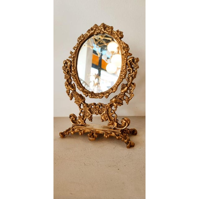 Adjustable Dressing Table Mirror in Brass For Sale - Image 18 of 18