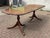 Mahogany Extending Dining Table and Chairs with Brass Castors, Set of 7 For Sale - Image 3 of 16
