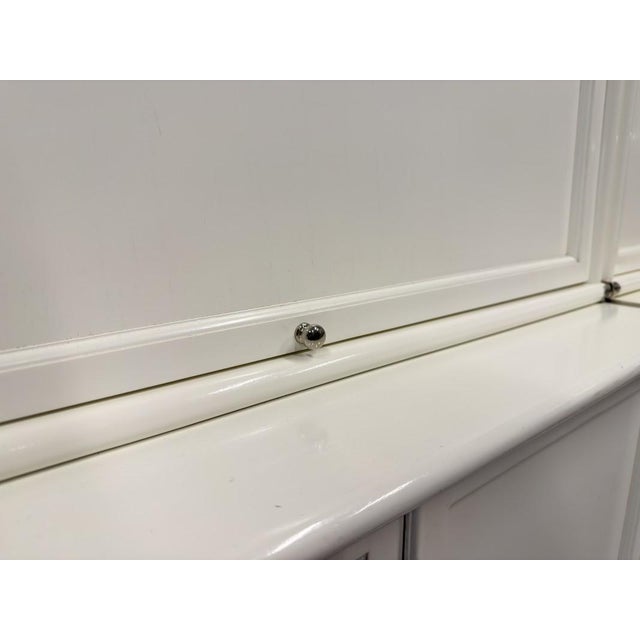 Low English White Bookcase from Globe Wernicke For Sale - Image 10 of 18
