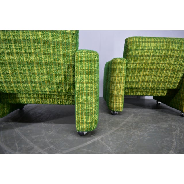 Brown Mid-Century Modern Armchairs, Italy, 1970s, Set of 2 For Sale - Image 8 of 18