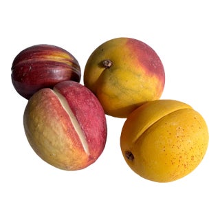 Vintage Alabaster Fruit, Set of 4 For Sale