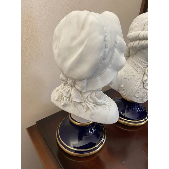 Porcelain Busts, Italy, 1980s, Set of 2 For Sale - Image 6 of 12