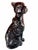 1980s Vintage Black Ceramic Cat Cheetah Panther Statue Gold Accent Panther Sculpture |Hollywood Regency Animal Figurine For Sale - Image 5 of 11