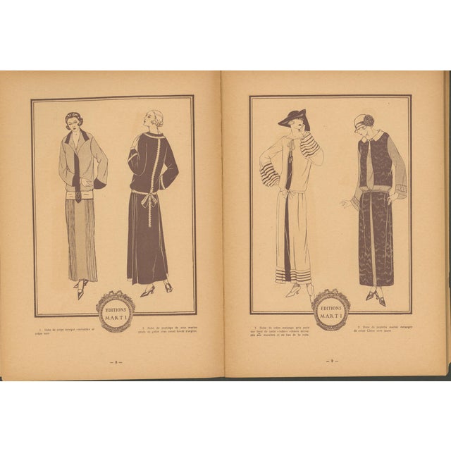 Patrons Marti – Booklet With 56 Fashion Prints & 13 Large Patterns to Make All the Dresses – 1923–1924 For Sale - Image 4 of 9