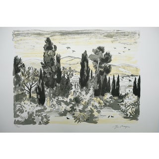 Yves Brayer, Jardin à Chiraz, Lithograph For Sale