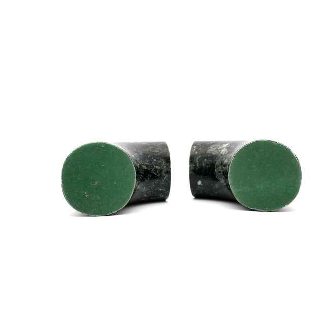Green Marble Arch Bookends: Vintage Stone Decor by Bijan, Set of 2 For Sale - Image 10 of 12