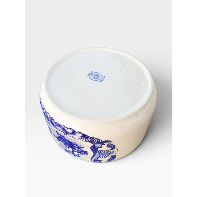 Hand-Painted Dutch Delft Blue Tobacco Jar & Humidor with Brass Lid from Goedewaagen, Gouda, 1930s For Sale - Image 13 of 16