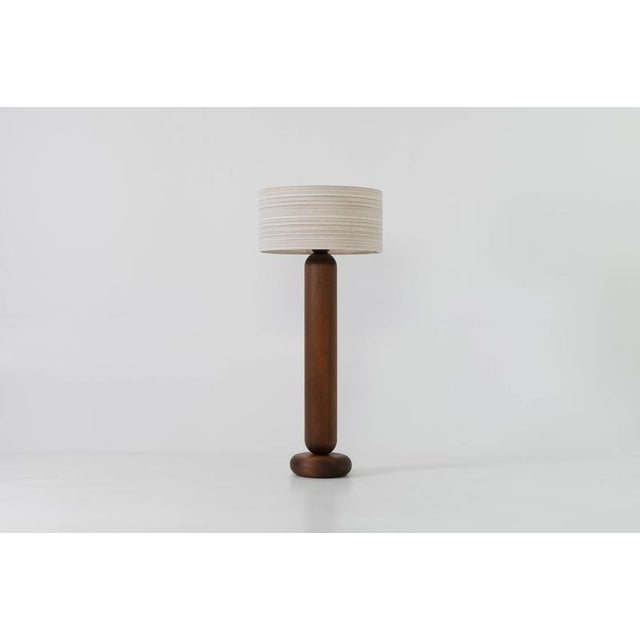 Ciga cl140 smoked mahogany floor lamp by jeroen de ruddere dimensions: d 60 x h 140 cm materials: smoked mahogany, ciga...
