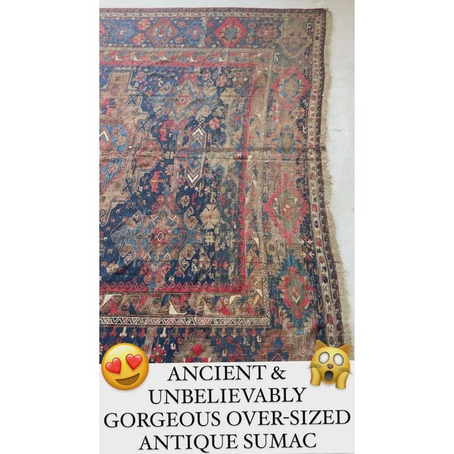 * All of our antique & vintage rugs are professionally cleaned prior to being listed.* Name: ONE-OF-ONE OVER-SIZED...