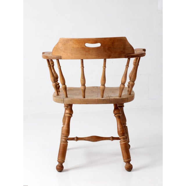 Vintage Ethan Allen Windsor Armchair For Sale - Image 12 of 16