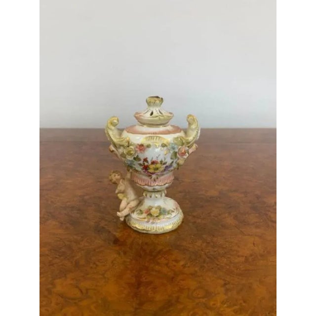 Small Antique Porcelain Vase, 1900 For Sale - Image 3 of 5