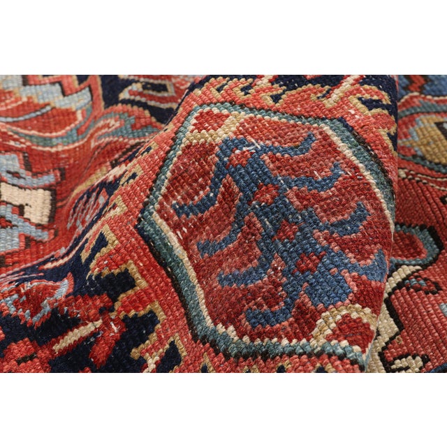 Antique Persian Heriz Rug, 09'06 X 12'03 For Sale In Dallas - Image 6 of 10