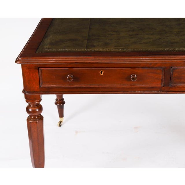 Antique 19th Century Victorian Partners Writing Desk For Sale - Image 15 of 18