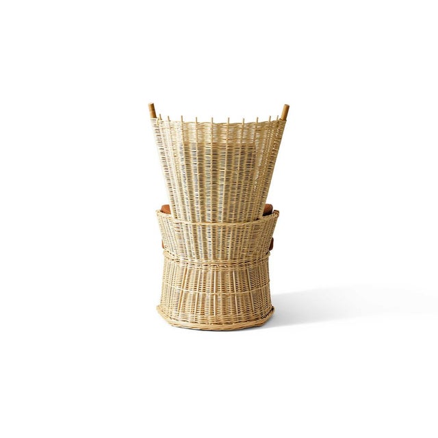 Hotte Rattan and Leather Armchair by Philippe Starck for Cassina For Sale - Image 6 of 10