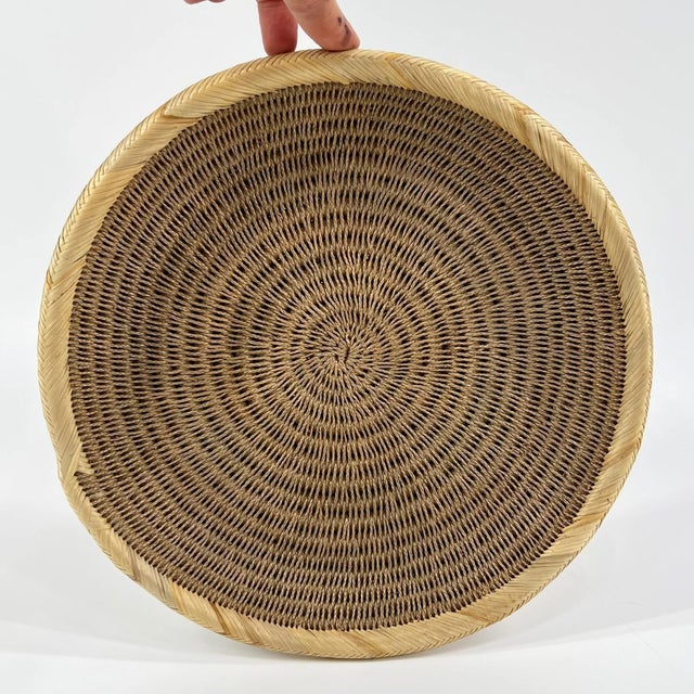 African Early 20th Century Zulu Bread Basket South Africa 10inch MATTER COLLECTION For Sale - Image 3 of 8
