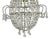 Hollywood Regency Crystal Chandelier For Sale - Image 4 of 9