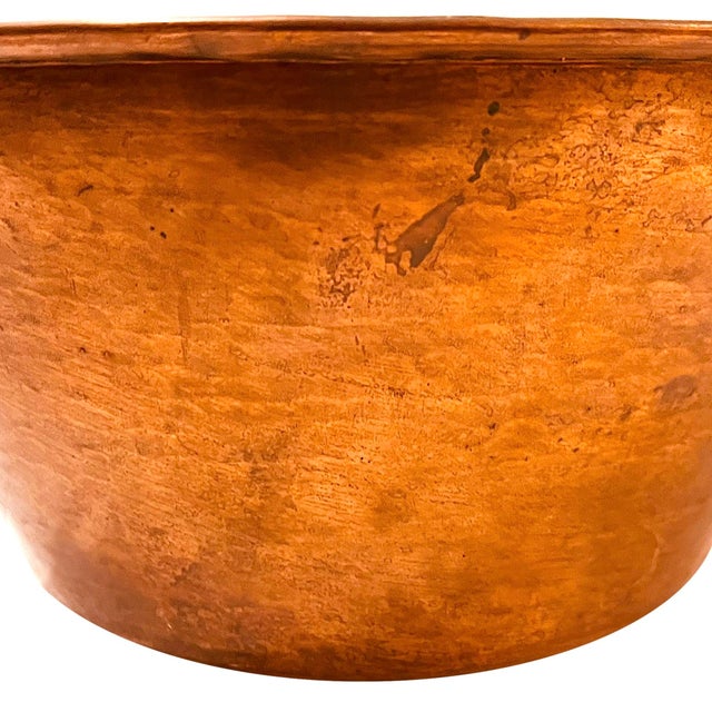 This charming French jam pot has a patina only developed by years of loving use and care. Crafted of solid copper it has...