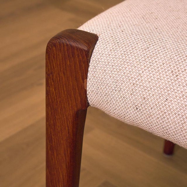 Danish Model 71 Dining Chairs in Teak by Niels O. Moller for J.L. Møllers Møbelfabrik, 1950s, Set of 2 For Sale - Image 13 of 14