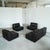 Metal Sectional Sofa Set in Leather by Durlet, 1970s, Set of 5 For Sale - Image 7 of 18