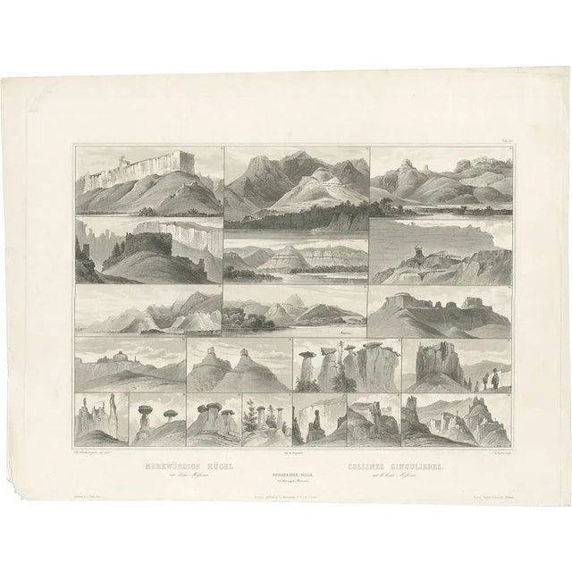 After Bodmer, Illustration of Hills on the Upper Missouri, 1840, Print For Sale - Image 5 of 5
