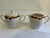 A coordinating vintage sugar bowl and creamer by Pickard in the Ensemble Burgundy pattern. Hand decorated in the USA, the...