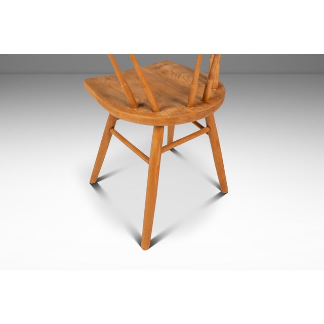 Mid-Century Modern Shaker Side Spindle Chair in Solid Oak After George Nakashima for Knoll, Usa, C. 1960s For Sale - Image 14 of 18