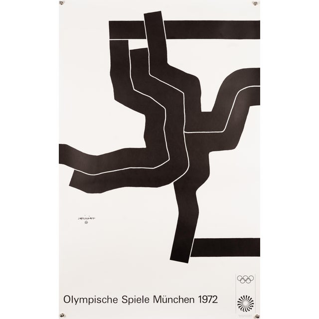Olympia Lithograph Poster by Eduardo Chillida, 1972 For Sale - Image 9 of 9