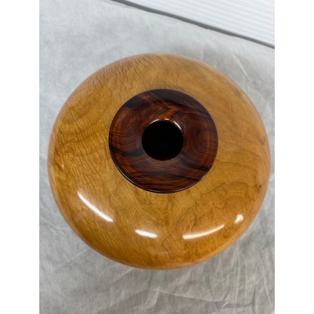 Todd Lewis Wooden Vessel, Signed For Sale - Image 4 of 12