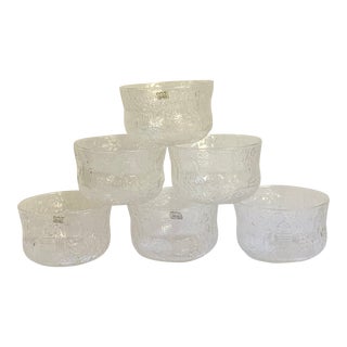 Mid Century Oiva Toikka for Arabia Finland Fauna Dessert Bowls Set of 6 For Sale