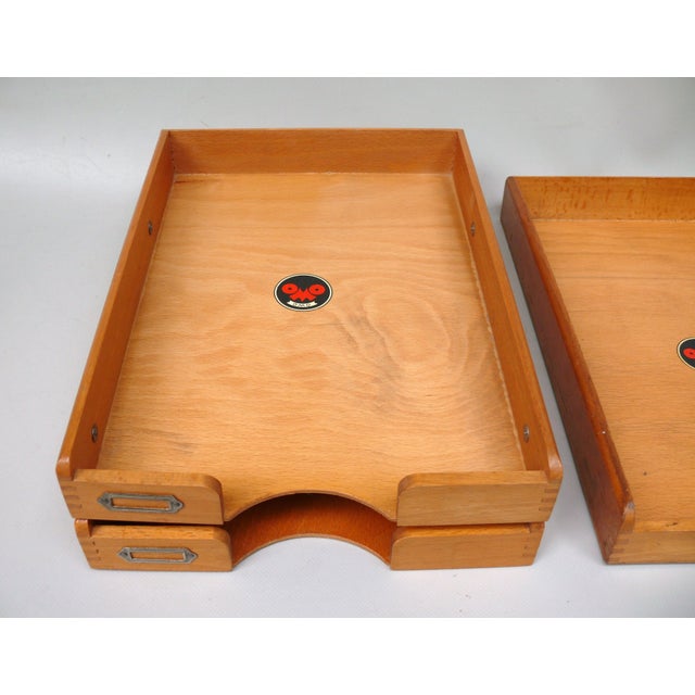 Bauhaus DIN A4 Storage Organizers from OMO, 1930s, Set of 2 For Sale - Image 3 of 18