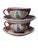 Ceramic Mid-Century Vintage Mun Shou Longevity Hand Painted Luncheon Set, 28pcs. For Sale - Image 7 of 12
