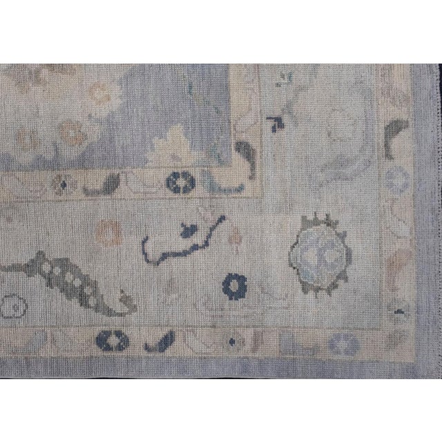 Turkish Oushak Rug 9'2" x 12'8" For Sale - Image 4 of 8