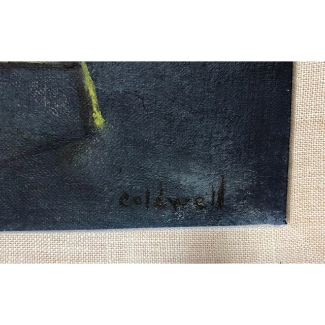 Ardath Coldwell (American, B.1913) "Red Shoes" Original Oil Painting C.1960s For Sale - Image 4 of 6