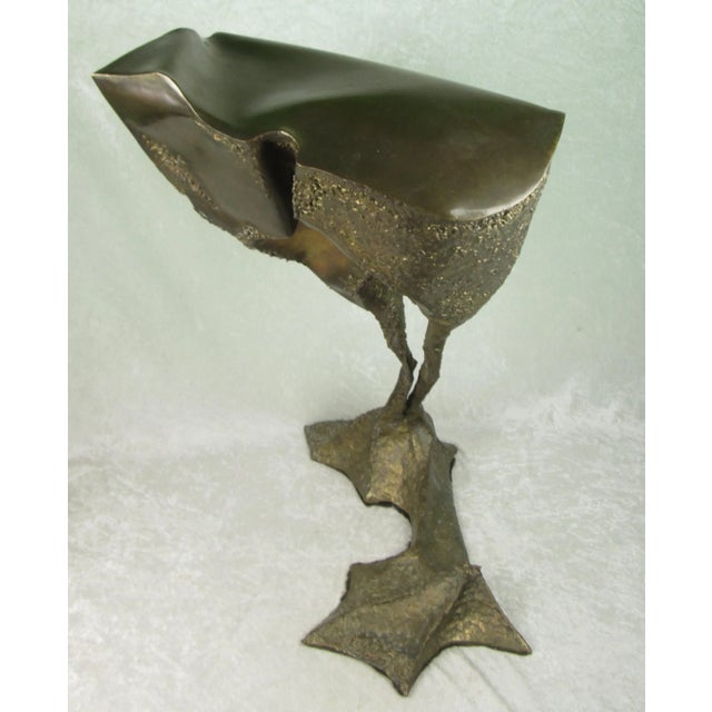 1975 Rogelio Madero De La Pena Bronze Sculpture "Campana en El Norte" For Sale - Image 12 of 18
