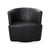 Ishino Swivel Lounge Chairs in Anthracite Leather from Walter Knoll / Wilhelm Knoll, Set of 2 For Sale - Image 5 of 15