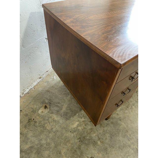Danish Mid Century Modern Tambour Door Desk With Side Bar For Sale - Image 13 of 14
