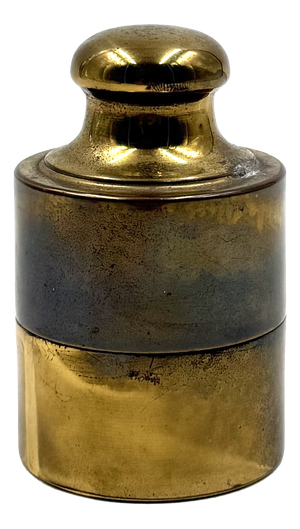 Brass Weight Shaped Table Lighter by Mauro Manetti, Italy, 1970