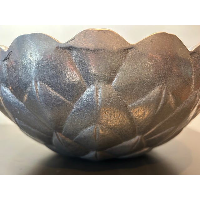 Bruce Fox Vintage Wilton Armetale RWP Artichoke Bowl by Bruce Fox For Sale - Image 4 of 10