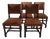 Jacobean Style Dining Chairs, 1920s, Set of 4 For Sale