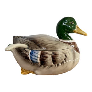 1980s Mallard Duck Soup Tureen With Ladle