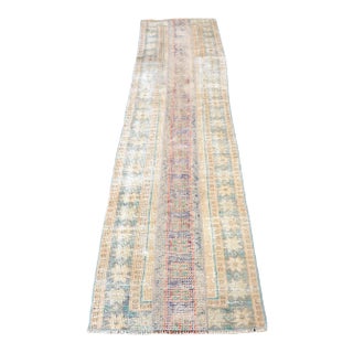 Vintage Bohemian Oushak Runner For Sale