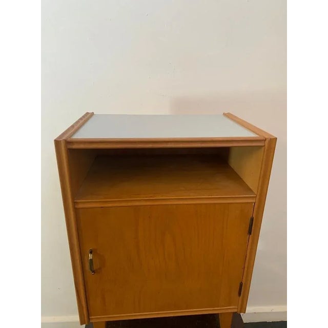 Vintage Bedside Table in Ash, 1950s, in Flawless conditions. Designed 1950 to 1959
