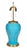 Mid-Century Modern Mid-Century Modern Deep Turquoise Pottery Table Lamps by Daniel Barney - Pair For Sale - Image 3 of 5