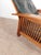 Kimball Antique Style Mission Prairie Arts & Crafts Oak Morris Chair & Ottoman For Sale - Image 9 of 18