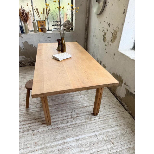 Oak Farmhouse Table, 1950s For Sale - Image 11 of 18