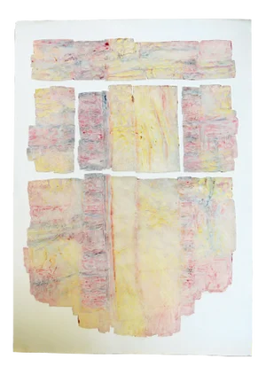 1980s "Lower Canyon IV" Minimalist Monotype by Janet Jones
